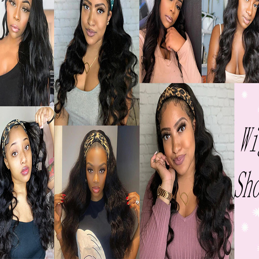 Women's Long Wavy Synthetic Headband Wig Women's Long Wavy Synthetic Headband Wig