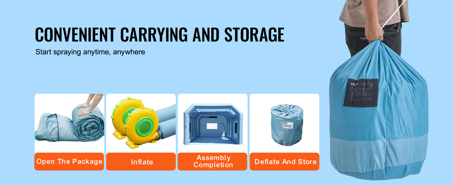 SucceBuy Inflatable Paint Booth Inflatable Spray Booth with Powerful Blowers and Air Filter System Portable Car Paint Booth SucceBuy Inflatable Paint Booth Inflatable Spray Booth with Powerful Blowers and Air Filter System Portable Car Paint Booth