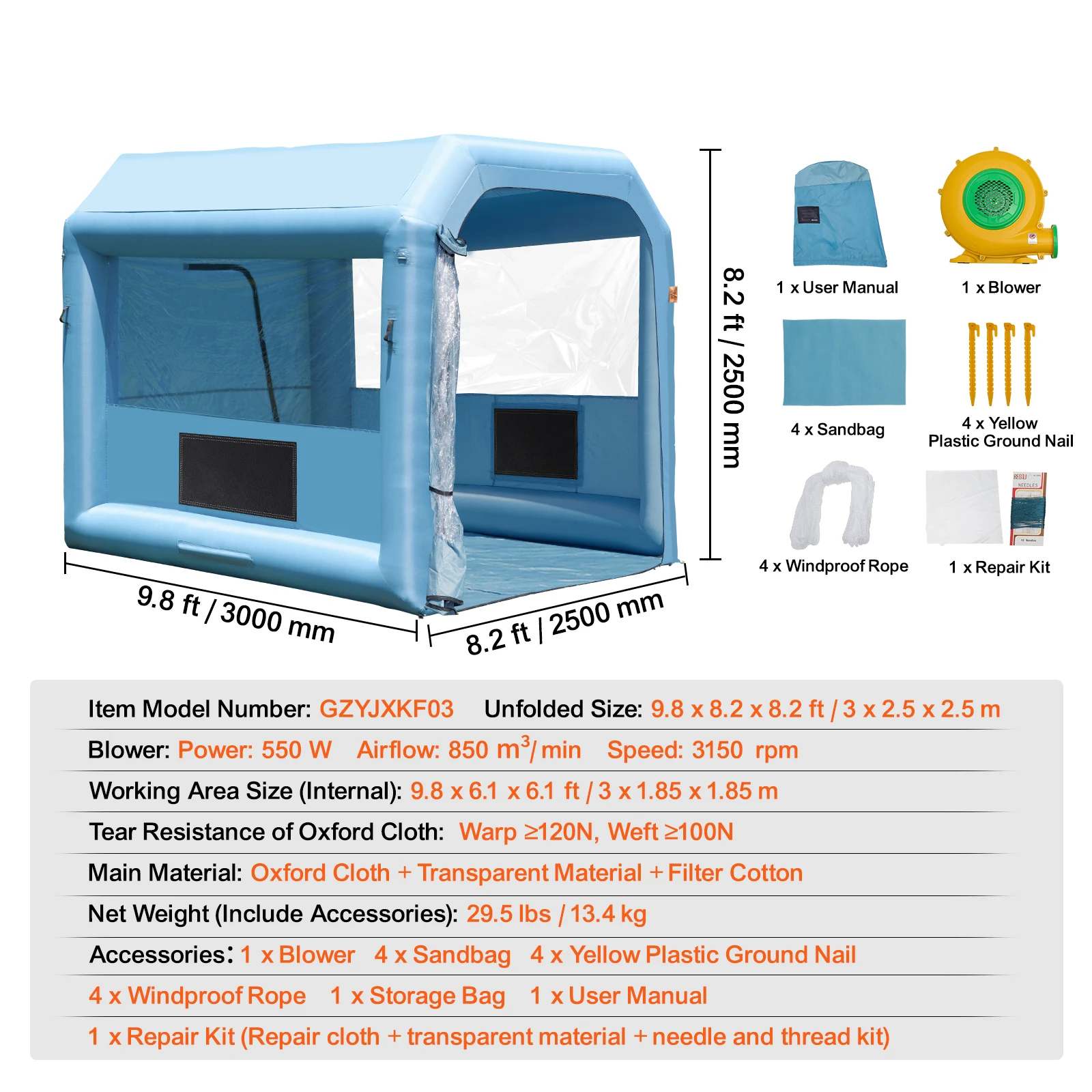 SucceBuy Inflatable Paint Booth Inflatable Spray Booth with Powerful Blowers and Air Filter System Portable Car Paint Booth SucceBuy Inflatable Paint Booth Inflatable Spray Booth with Powerful Blowers and Air Filter System Portable Car Paint Booth