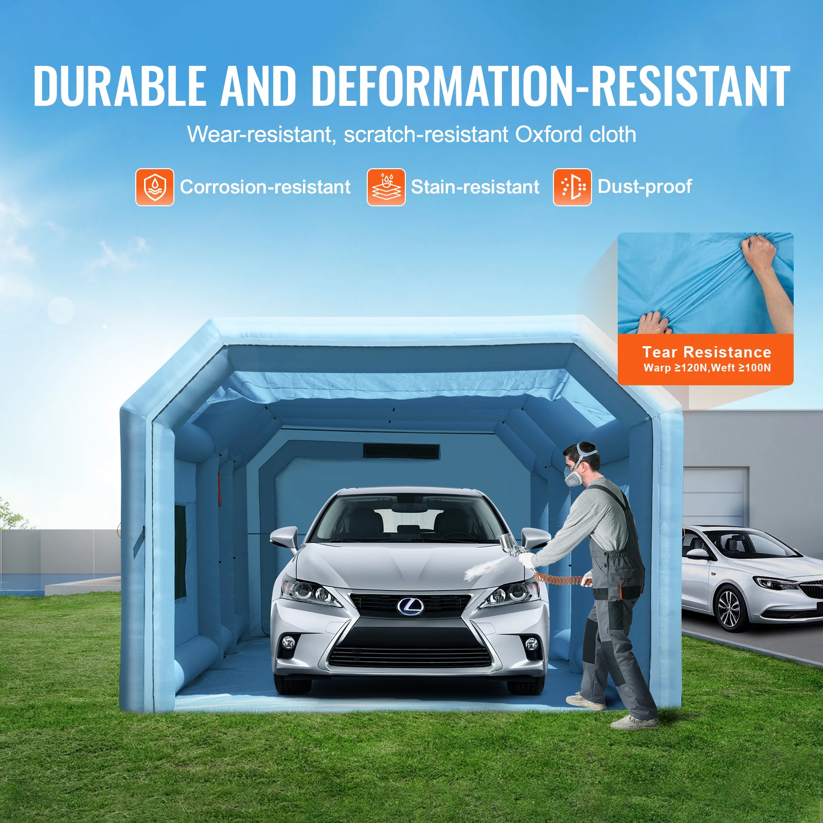SucceBuy Inflatable Paint Booth Inflatable Spray Booth with Powerful Blowers and Air Filter System Portable Car Paint Booth SucceBuy Inflatable Paint Booth Inflatable Spray Booth with Powerful Blowers and Air Filter System Portable Car Paint Booth