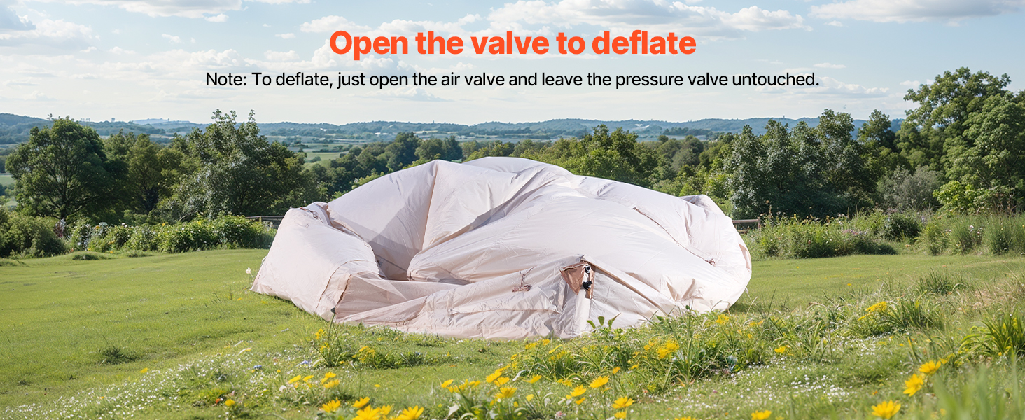 SucceBuy Inflatable Tents for Camping 3-5 Person Easy Setup Blow Tent with Hand Pump 300D Oxford Tent with Doors & Mesh Windows