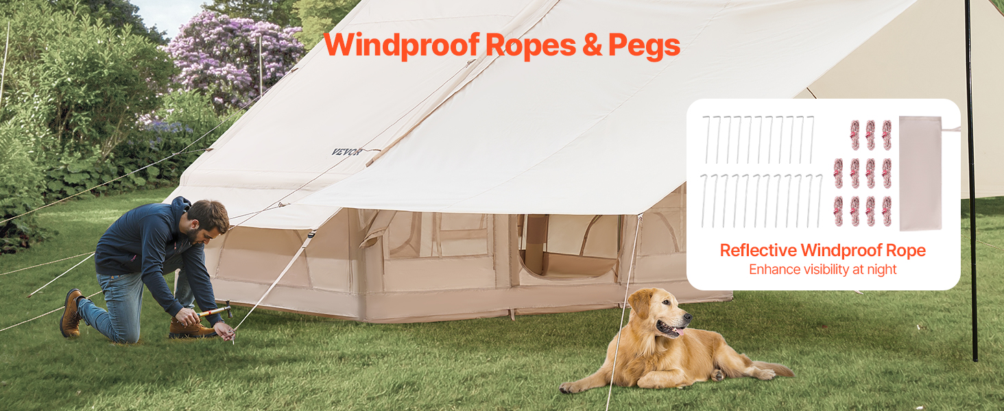 SucceBuy Inflatable Tents for Camping 3-5 Person Easy Setup Blow Tent with Hand Pump 300D Oxford Tent with Doors & Mesh Windows