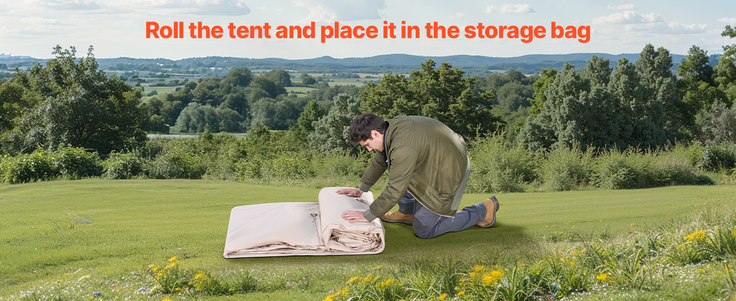 SucceBuy Inflatable Tents for Camping 3-5 Person Easy Setup Blow Tent with Hand Pump 300D Oxford Tent with Doors & Mesh Windows