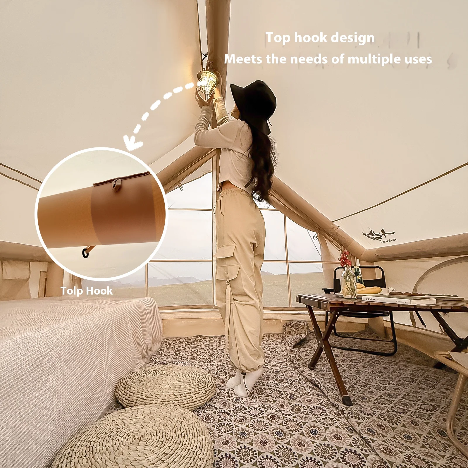 Inflatable Tents For Adult Camping, Luxury Camping Tents, Inflatable Tents With Stove Plug, 4/6/8 Person Family Camping Inflatab Inflatable Tents For Adult Camping, Luxury Camping Tents, Inflatable Tents With Stove Plug, 4/6/8 Person Family Camping Inflatab