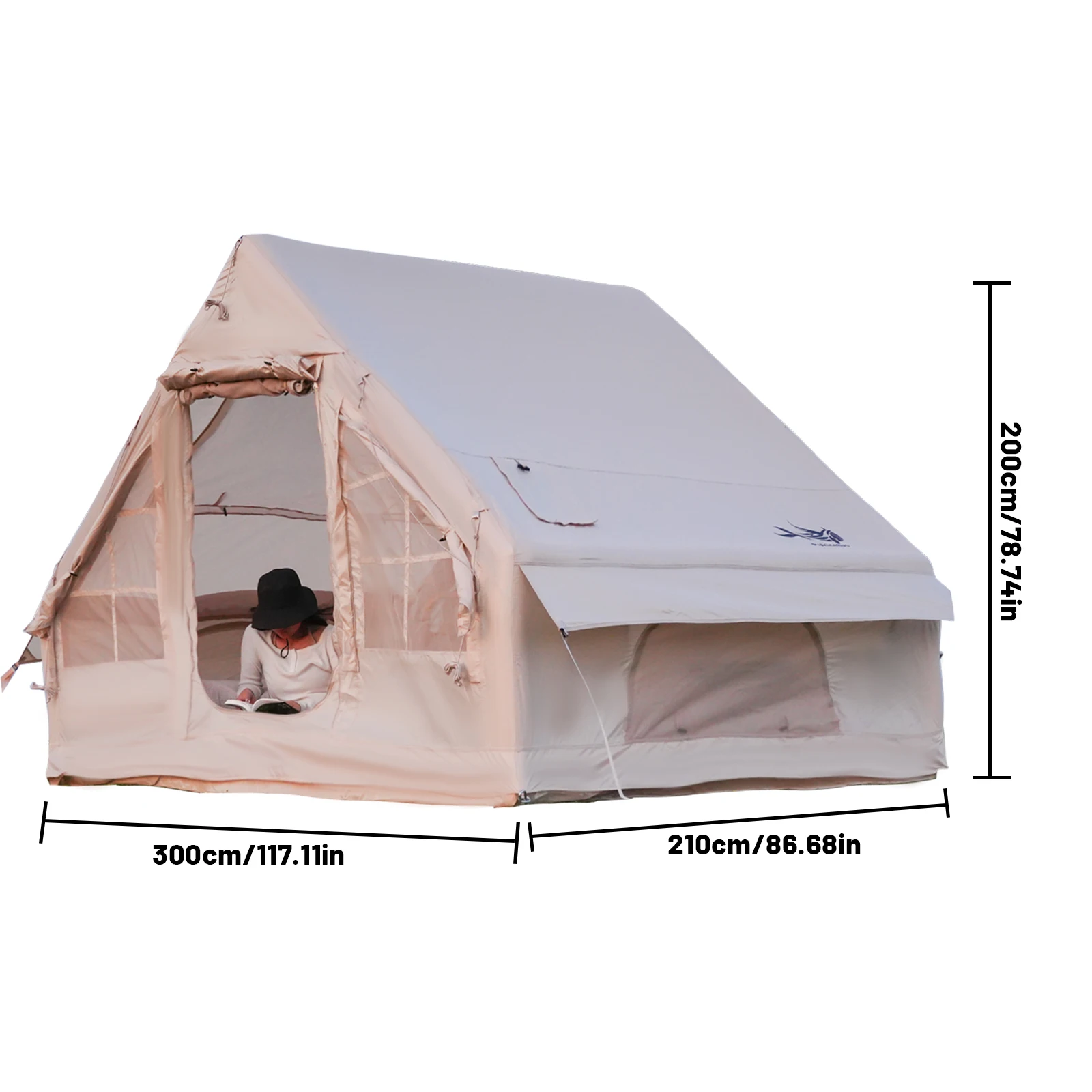 Inflatable Tents For Adult Camping, Luxury Camping Tents, Inflatable Tents With Stove Plug, 4/6/8 Person Family Camping Inflatab Inflatable Tents For Adult Camping, Luxury Camping Tents, Inflatable Tents With Stove Plug, 4/6/8 Person Family Camping Inflatab