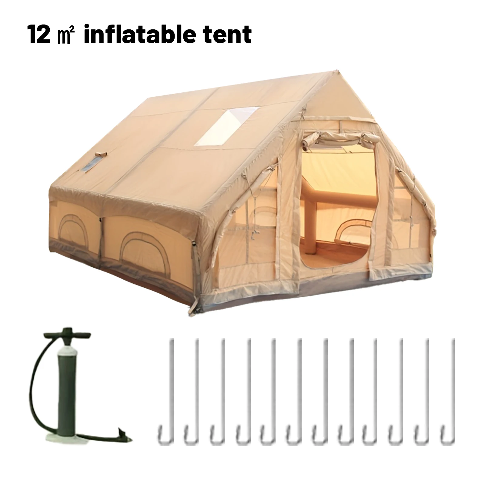 Inflatable Tents For Adult Camping, Luxury Camping Tents, Inflatable Tents With Stove Plug, 4/6/8 Person Family Camping Inflatab Inflatable Tents For Adult Camping, Luxury Camping Tents, Inflatable Tents With Stove Plug, 4/6/8 Person Family Camping Inflatab