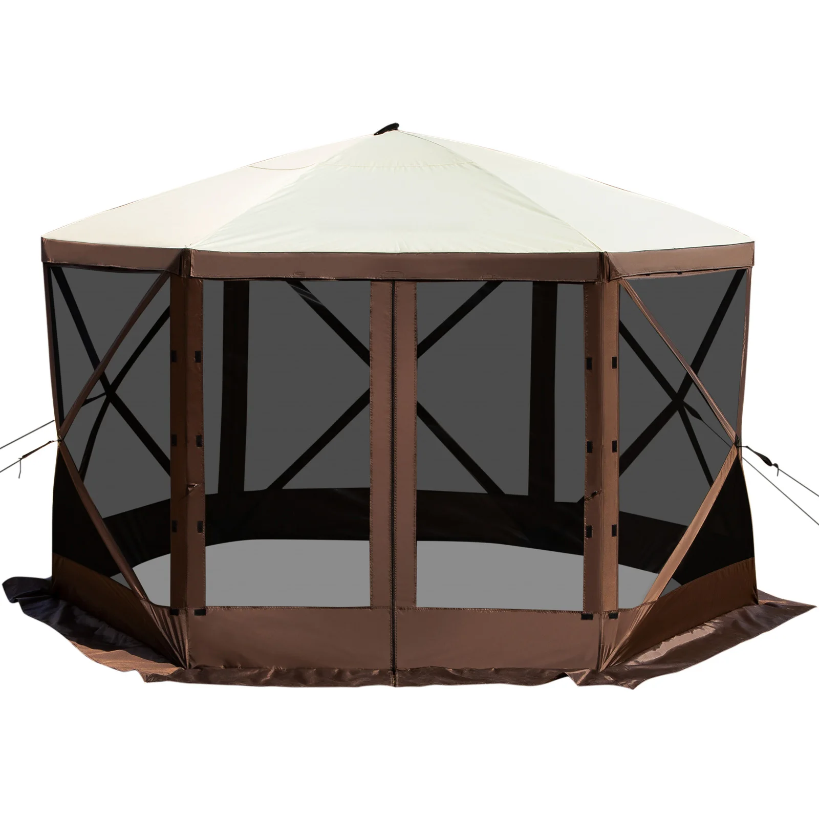 SucceBuy Pop up Camping Gazebo Camping Canopy Shelter Sided ‘ x ‘ / ‘ x ‘ Sun Shade Tents & Canopies Camping & Hiking SucceBuy Pop-up Camping Gazebo Camping Canopy Shelter 6 Sided 12' x 12' / 10' x 10' Sun Shade Tents & Canopies Camping & Hiking