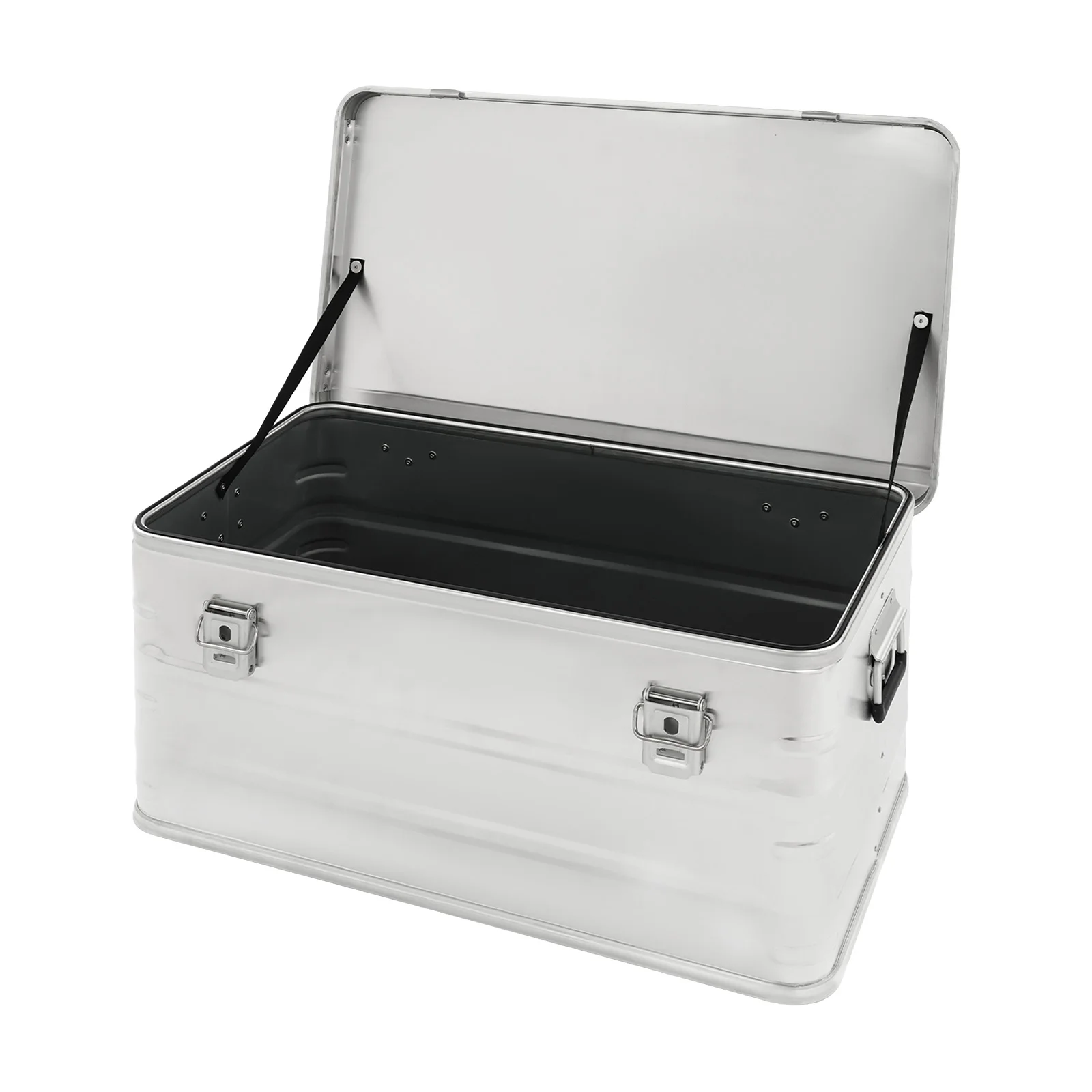 Aluminium Alloy Storage Box L, Large Tool Box with Lid, x x in Dual Handles for Garage Tools Equipment Aluminium Alloy Storage Box 80L, Large Tool Box with Lid, 30.3x16.9x13.1in Dual Handles for Garage Tools Equipment