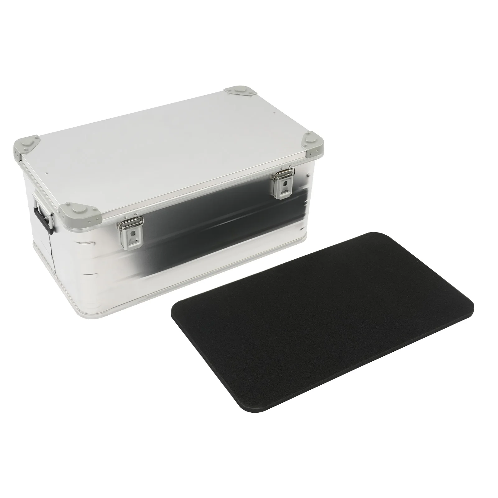 Aluminium Alloy Storage Box L, Large Tool Box with Lid, x x in Dual Handles for Garage Tools Equipment Aluminium Alloy Storage Box 80L, Large Tool Box with Lid, 30.3x16.9x13.1in Dual Handles for Garage Tools Equipment