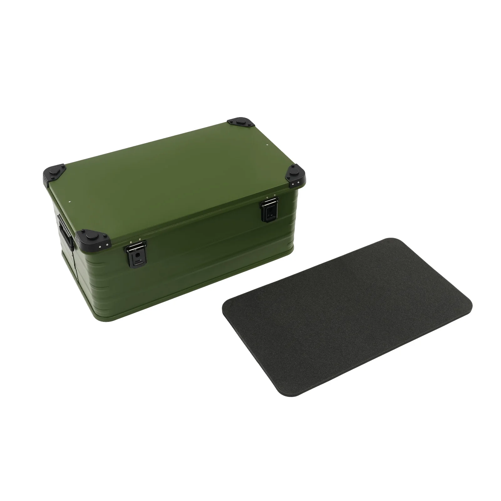 Aluminium Alloy Storage Box 80L, Large Tool Box with Lid, 30.3x16.9x13.1in Dual Handles for Garage Tools Equipment Aluminium Alloy Storage Box 80L, Large Tool Box with Lid, 30.3x16.9x13.1in Dual Handles for Garage Tools Equipment