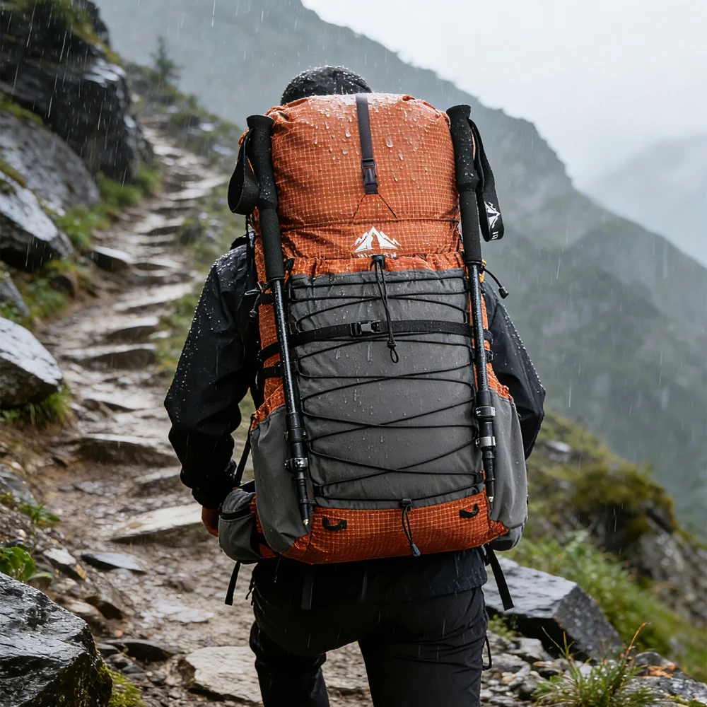 Night Cat Internal frame Hiking Backpcack: L / L / L Roll Top Lightweight Travel Backpack with Rain Cover for Men Women Hiking Camping Backpacking Night Cat Internal-frame Hiking Backpcack: 50L / 60L / 70L Roll Top Lightweight Travel Backpack with Rain Cover for Men Women Hiking Camping Backpacking