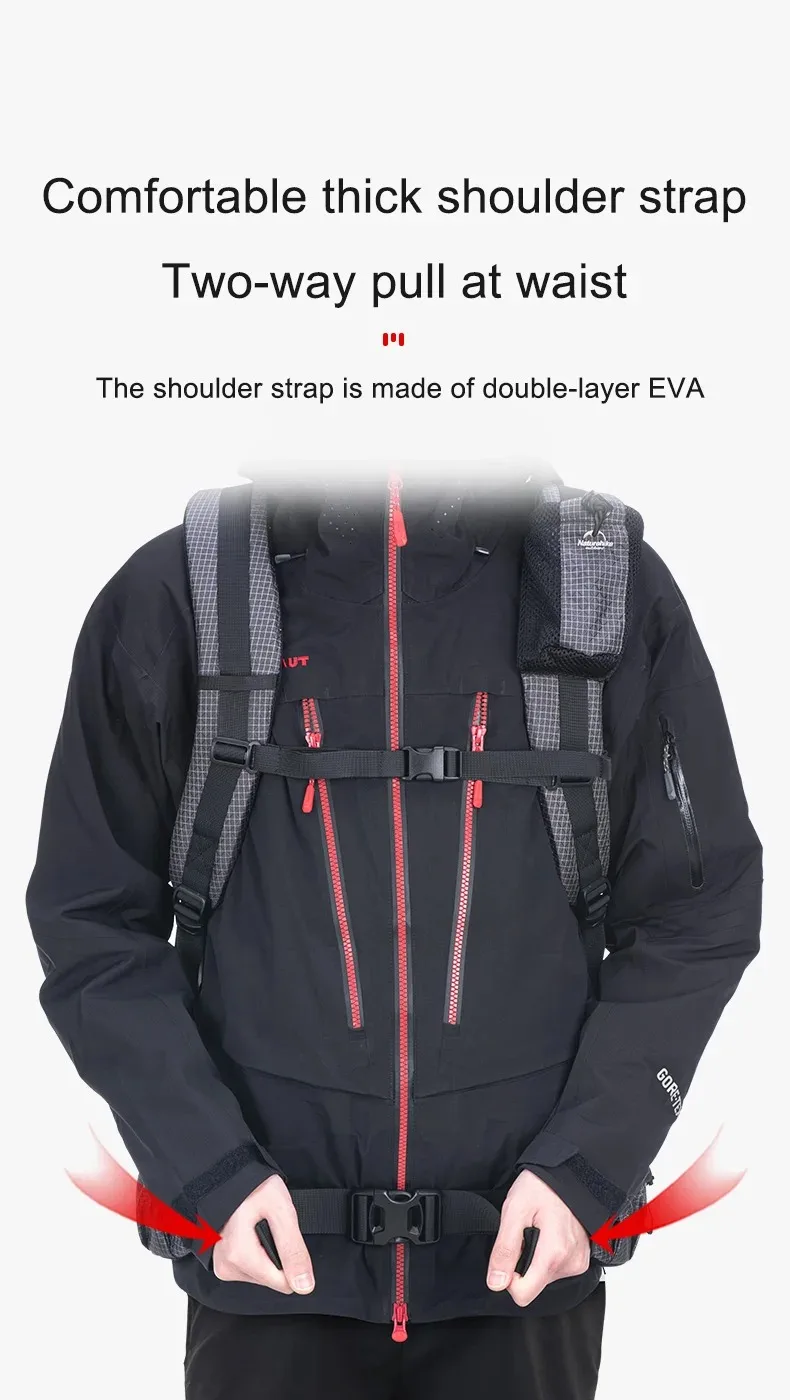 Naturehike Rock Outdoor Bags 40L 60L Travel Backpacks Large Capacity 60+5L Camping Hiking Packs Hiking Bag With Rain Cover
