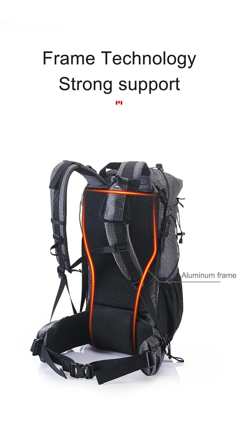 Naturehike Rock Outdoor Bags 40L 60L Travel Backpacks Large Capacity 60+5L Camping Hiking Packs Hiking Bag With Rain Cover