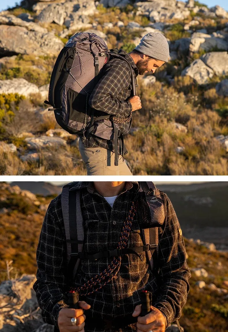 Naturehike Rock Outdoor Bags 40L 60L Travel Backpacks Large Capacity 60+5L Camping Hiking Packs Hiking Bag With Rain Cover