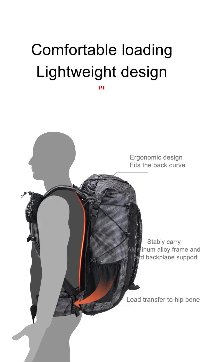 Naturehike Rock Outdoor Bags 40L 60L Travel Backpacks Large Capacity 60+5L Camping Hiking Packs Hiking Bag With Rain Cover