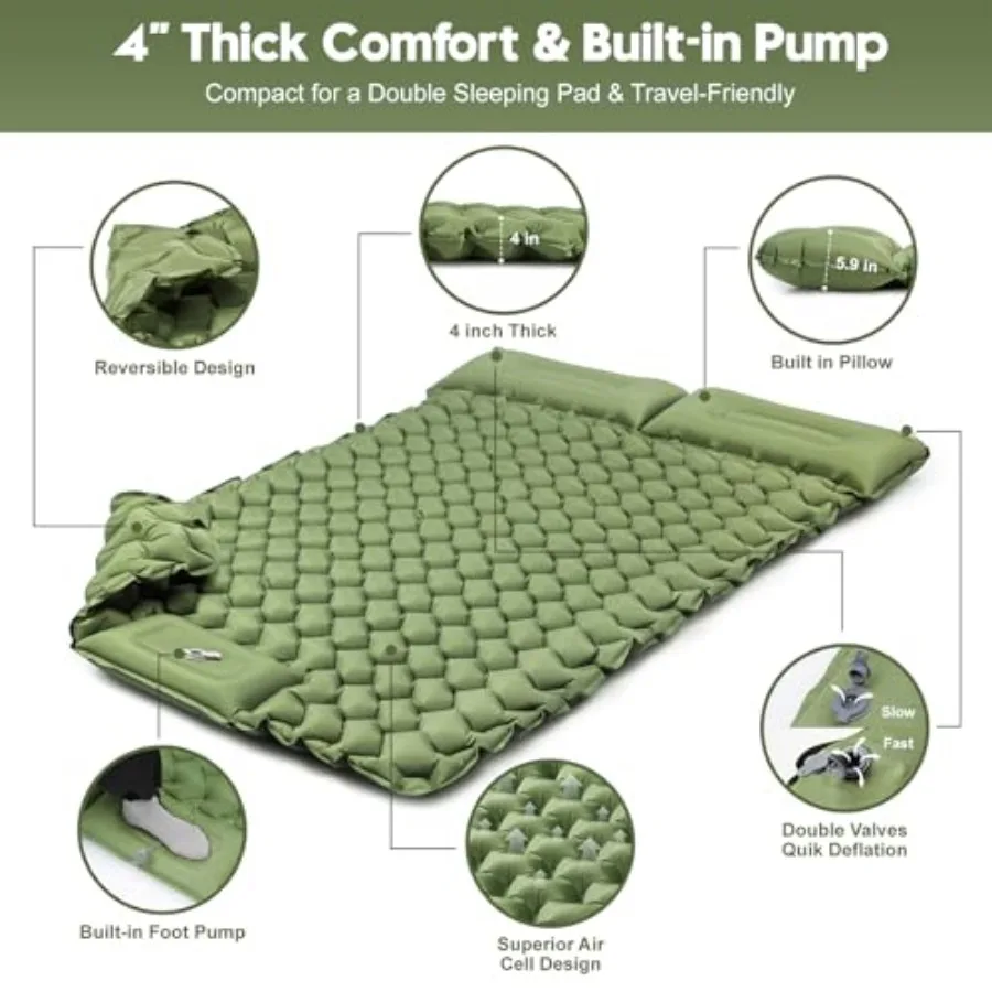 Double Sleeping Pad for Camping 4 Double Sleeping Pad for Camping 4