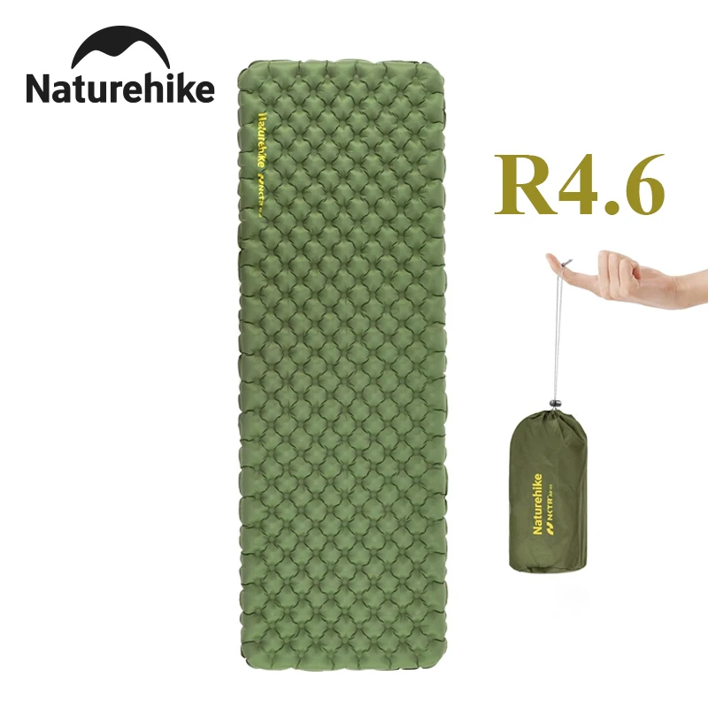 Naturehike Ultralight Sleeping Pad Insulated Inflatable Sleeping Pad R4.6 Inflatable Air Mat 4 Seasons Outdoor Camping Air Mattress Naturehike Ultralight Sleeping Pad Insulated Inflatable Sleeping Pad R4.6 Inflatable Air Mat 4 Seasons Outdoor Camping Air Mattress