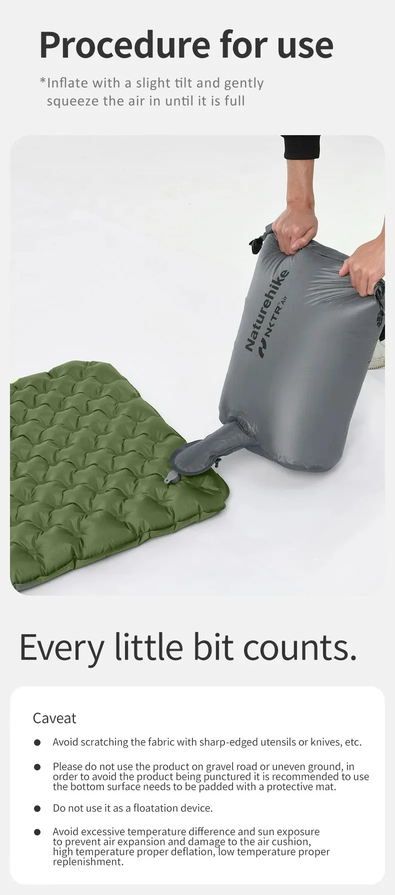 Naturehike Ultralight Sleeping Pad Insulated Inflatable Sleeping Pad R4.6 Inflatable Air Mat 4 Seasons Outdoor Camping Air Mattress Naturehike Ultralight Sleeping Pad Insulated Inflatable Sleeping Pad R4.6 Inflatable Air Mat 4 Seasons Outdoor Camping Air Mattress