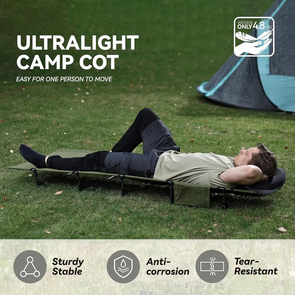 Camping Cot Portable Folding Bed Outdoor Ultralight Compact Tent Bed for Camping Travel Backpacking Hiking Sleeping Cot Camping Cot Portable Folding Bed Outdoor Ultralight Compact Tent Bed for Camping Travel Backpacking Hiking Sleeping Cot