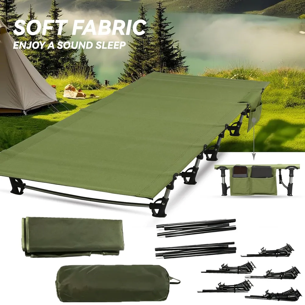 Camping Cot Portable Folding Bed Outdoor Ultralight Compact Tent Bed for Camping Travel Backpacking Hiking Sleeping Cot Camping Cot Portable Folding Bed Outdoor Ultralight Compact Tent Bed for Camping Travel Backpacking Hiking Sleeping Cot