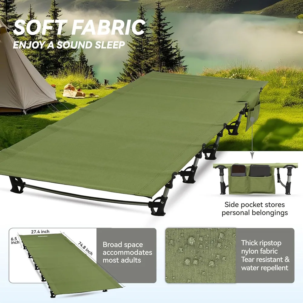 Camping Cot Portable Folding Bed Outdoor Ultralight Compact Tent Bed for Camping Travel Backpacking Hiking Sleeping Cot Camping Cot Portable Folding Bed Outdoor Ultralight Compact Tent Bed for Camping Travel Backpacking Hiking Sleeping Cot