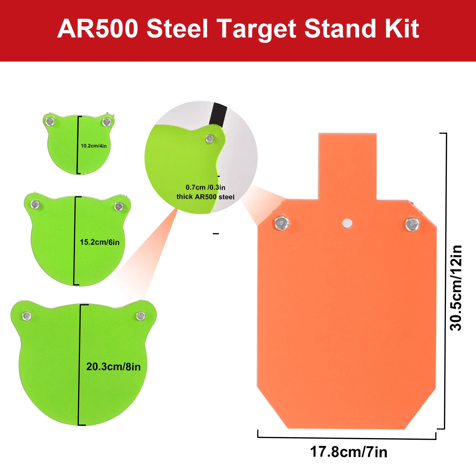 Heavy Duty Steel Target Stand with Adjustable Height, Anti Tip Shooting Target Stand – Stable Outdoor Shooter Training Kit for Adults & Kids Heavy Duty Steel Target Stand with Adjustable Height, Anti-Tip Shooting Target Stand – Stable Outdoor Shooter Training Kit for Adults & Kids