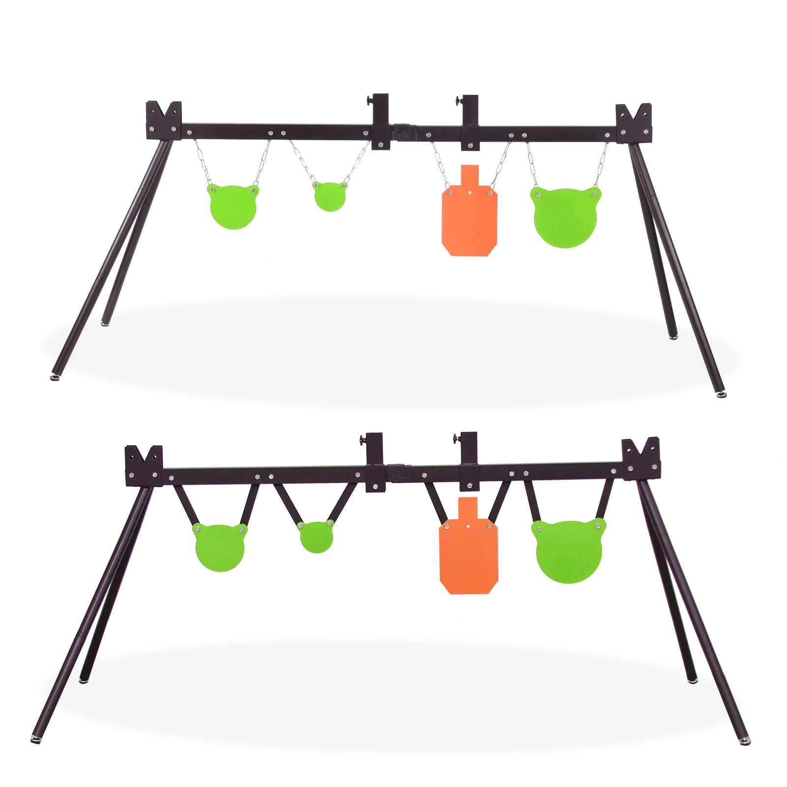 Heavy Duty Steel Target Stand with Adjustable Height, Anti-Tip Shooting Target Stand &ndash; Stable Outdoor Shooter Training Kit for Adults & Kids