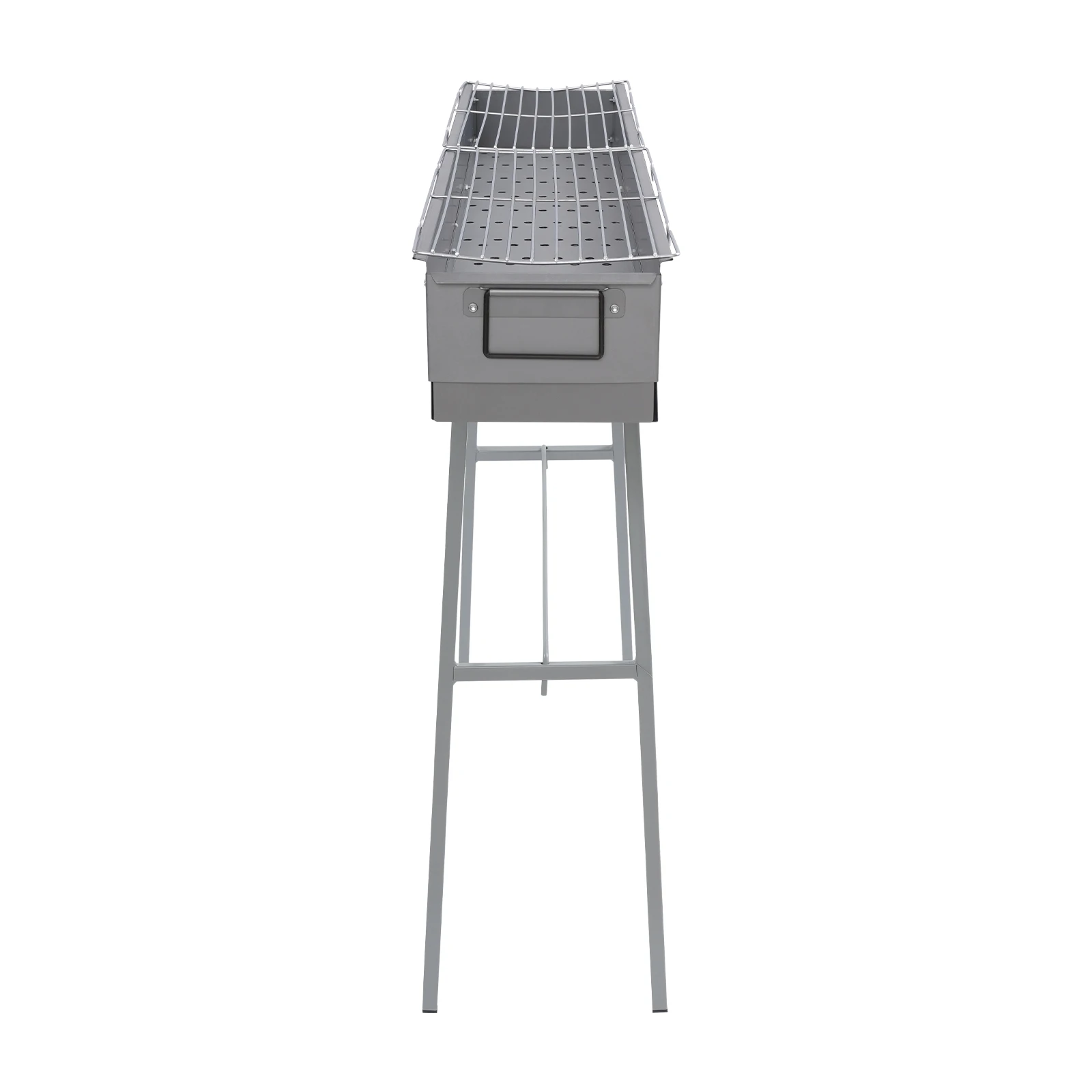 Campfire Grill, Camping Grill, Barbecue Grill, 100&times;18cm Foldable Stainless Steel Rack, Portable Outdoor BBQ Cooking Stove with Detachable Legs, Easy Clean, Space Saving, Quick Assembly for Camping, Pi