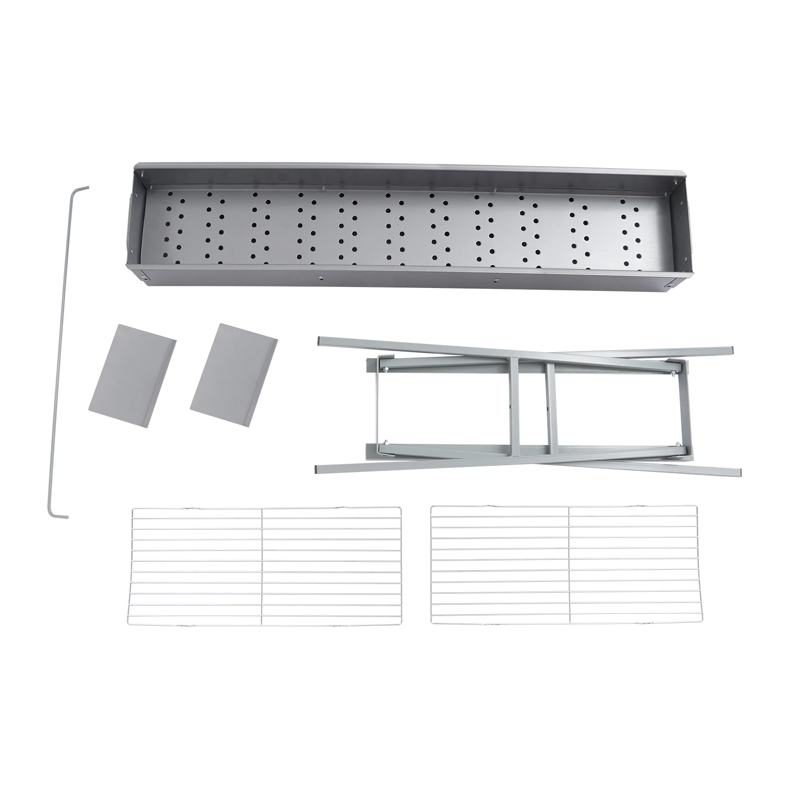 Campfire Grill, Camping Grill, Barbecue Grill, 100&times;18cm Foldable Stainless Steel Rack, Portable Outdoor BBQ Cooking Stove with Detachable Legs, Easy Clean, Space Saving, Quick Assembly for Camping, Pi