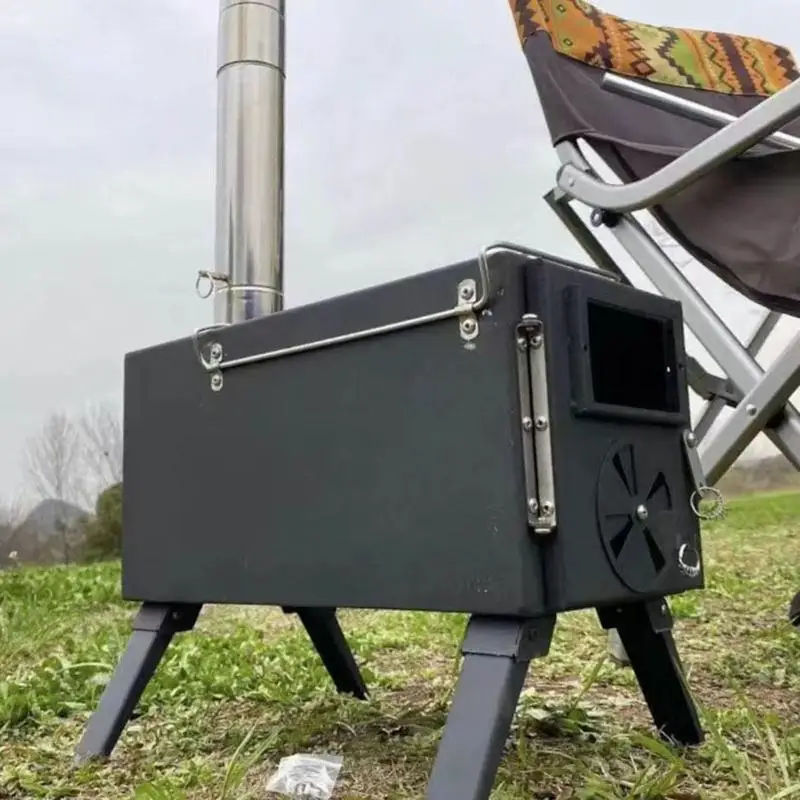 Folding FireWood Stove For Camping Tent Stove Portable Wood Heater Burning Carbon Steel Picnic BBQ Stove Grill Camping Supplies Folding FireWood Stove For Camping Tent Stove Portable Wood Heater Burning Carbon Steel Picnic BBQ Stove Grill Camping Supplies