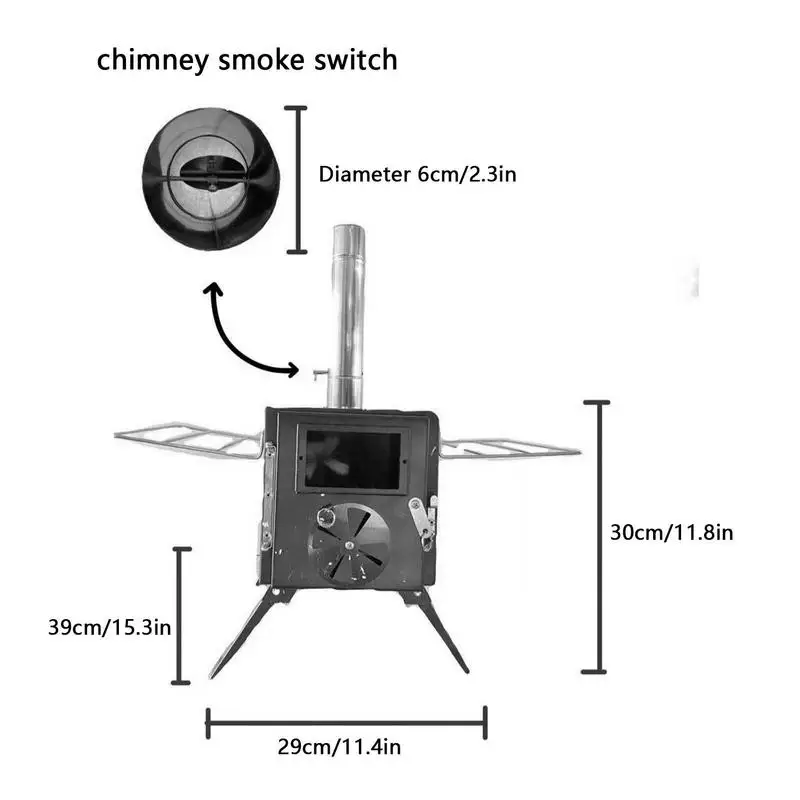 Folding FireWood Stove For Camping Tent Stove Portable Wood Heater Burning Carbon Steel Picnic BBQ Stove Grill Camping Supplies Folding FireWood Stove For Camping Tent Stove Portable Wood Heater Burning Carbon Steel Picnic BBQ Stove Grill Camping Supplies