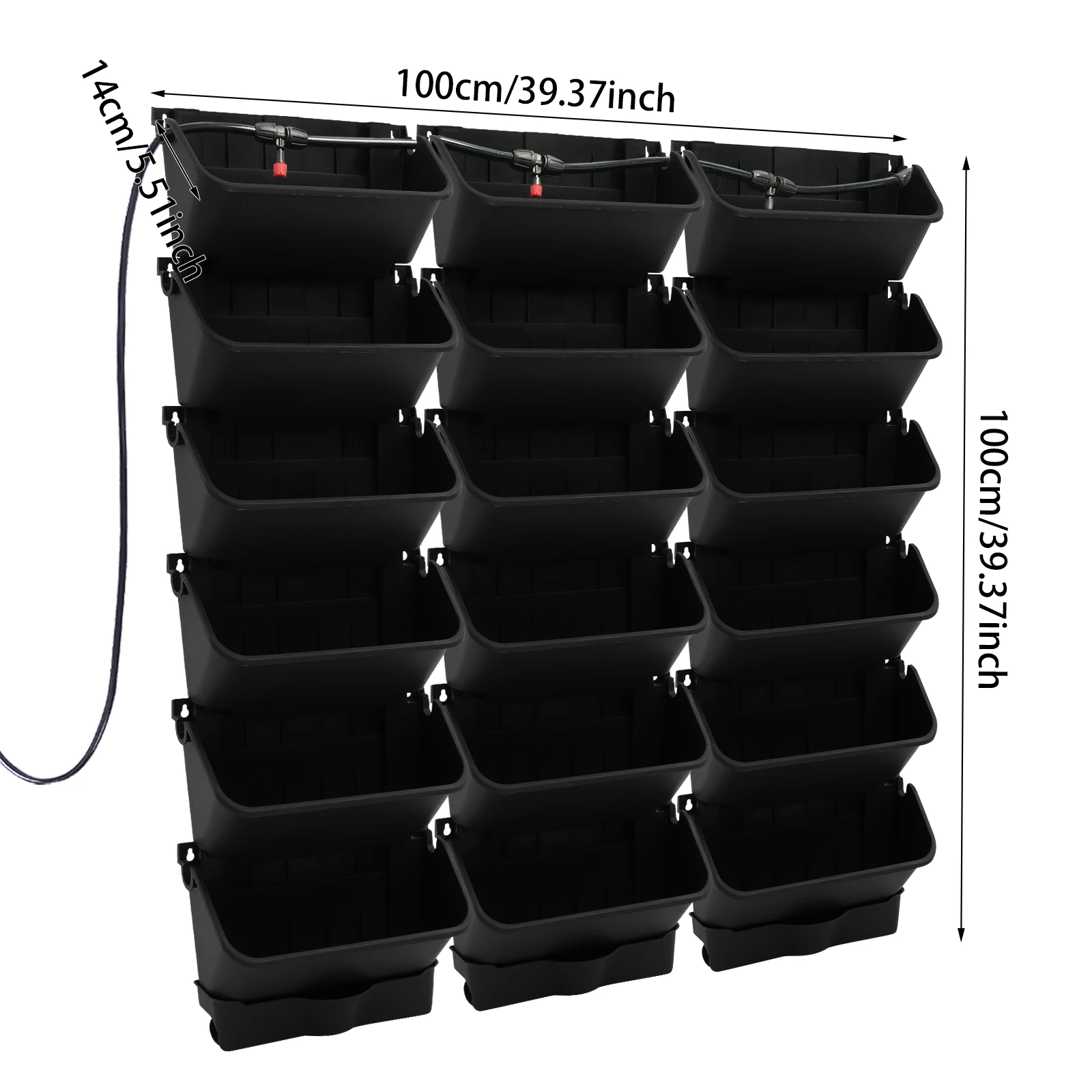 UrbanApex 18-Pocket Timed Living Wall System – Professional Automated Vertical Flora Panel with Integrated Irrigation UrbanApex 18-Pocket Timed Living Wall System – Professional Automated Vertical Flora Panel with Integrated Irrigation