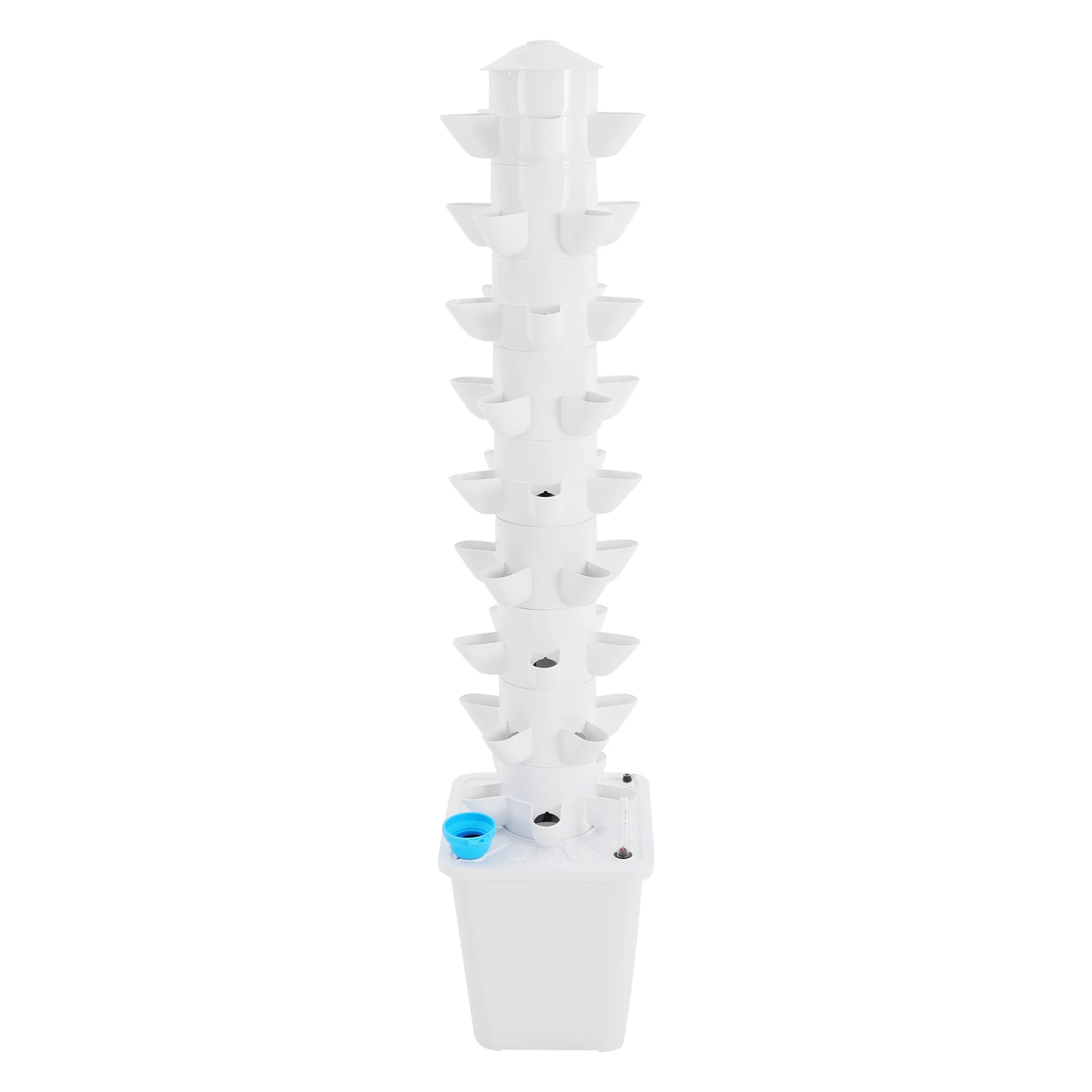 UrbanApex 45-Module Compact Hydroponic Flora Tower &ndash; High-Yield Soilless Growing System for Urban Balconies & Greenhouses