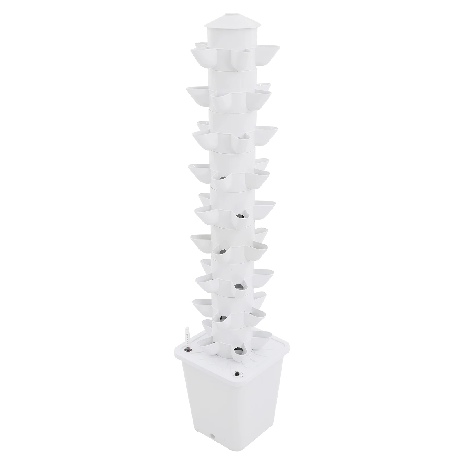 UrbanApex 45-Module Compact Hydroponic Flora Tower &ndash; High-Yield Soilless Growing System for Urban Balconies & Greenhouses