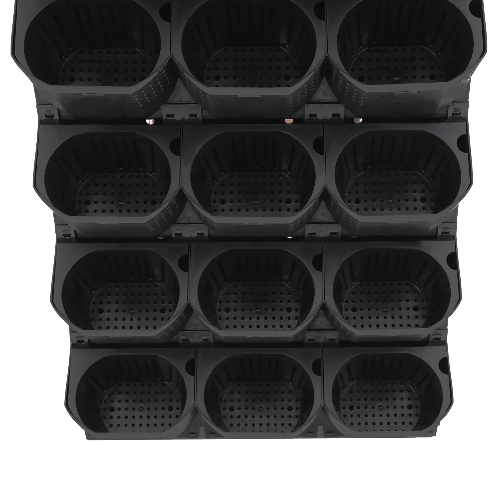 Modular 36-Pot Vertical Living Wall System, Self-Hydrating Wall-Mounted Architectural Planter Modular 36-Pot Vertical Living Wall System, Self-Hydrating Wall-Mounted Architectural Planter