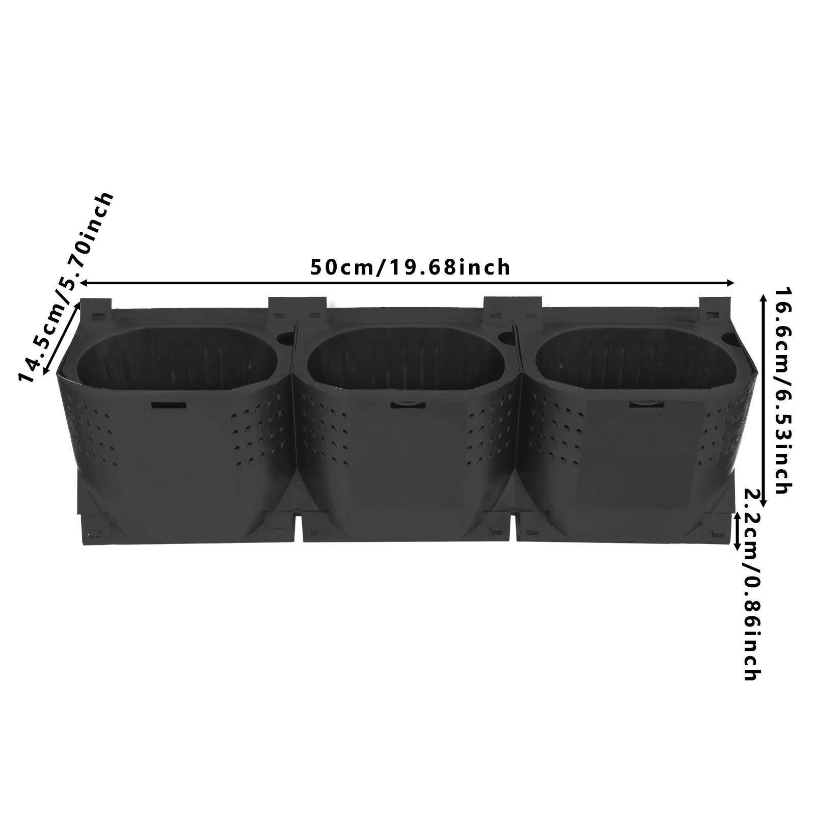 Modular 36-Pot Vertical Living Wall System, Self-Hydrating Wall-Mounted Architectural Planter Modular 36-Pot Vertical Living Wall System, Self-Hydrating Wall-Mounted Architectural Planter